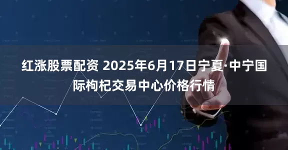 红涨股票配资 2025年6月17日宁夏·中宁国际枸杞交易中心价格行情