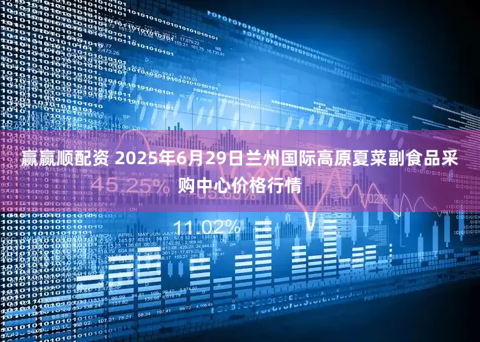 赢赢顺配资 2025年6月29日兰州国际高原夏菜副食品采购中心价格行情